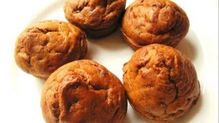 Banana Muffins Eggless  Eggless baking recipes [upl. by Alli975]