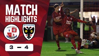 HIGHLIGHTS  Crawley Town vs AFC Wimbledon [upl. by Morganne]