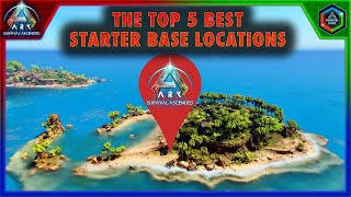 Top 5 Best Starting Base Locations in Ark Survival Ascended The Island Map [upl. by Otsedom]