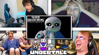 All Reactions to SANS Reveal Trailer  Super Smash Bros Ultimate [upl. by Calmas357]