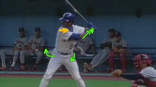 Ken Griffey Jr Hitting Mechanics [upl. by Ahsinnor712]