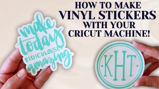 How to make a vinyl sticker decal to sell Making Money with Your Cricut Cutting Machine [upl. by Eva]