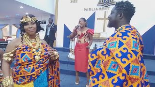 BREAKING NEWS 🗞️ JOYCE BLESSING SING AT ACTOR BILL ASAMOAH AND ACTRESS NANA YAA APPIAH WEDDING 👍👍🍒 [upl. by Guildroy]