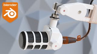 Hard Surface Product Visualization  Blender Microphone Modeling Aryan [upl. by Male]