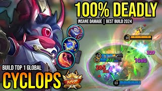 CYCLOPS BEST BUILD 2024  BUILD TOP GLOBAL CYCLOPS GAMEPLAY  MOBILE LEGENDS✓ [upl. by Ahsit538]