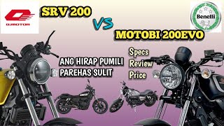 BENELLI MOTOBI 200EVO VS QJMOTOR SRV 200 COMPARISON REVIEW  DUDE YMARTV [upl. by Timmi73]