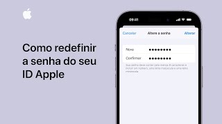 Como redefinir a senha de seu ID Apple no iPhone  Suporte da Apple [upl. by Constantin]