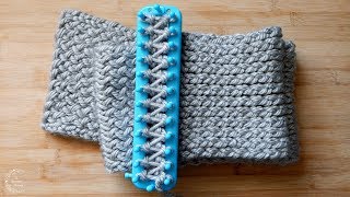 How to Loom Knit a Scarf  Easy Pattern for Beginners  The Sweetest Journey [upl. by Haziza410]