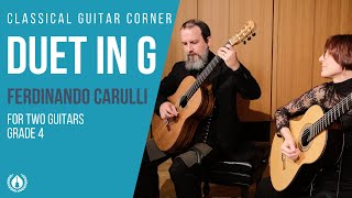 Duet in G by Ferdinando Carulli for Two Guitars [upl. by Ttenneb853]