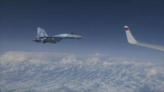 Russia caccia Nato avvicina laereo del ministro della Difesa il jet del Cremlino lo mette in fuga [upl. by Muffin779]