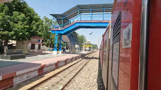 12490 Dadar  Bikaner Express Skipping Nokha Station at Slow Speed  Electrification Progress NWR [upl. by Ykcir]