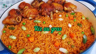 Riz Au Gras Facile amp Délicieux  Turkey Jollof Rice  Cuisine Togolaise [upl. by Justis]