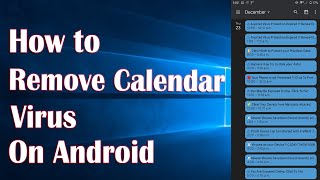 Remove Calendar Virus On Android  How To [upl. by Ylehsa739]