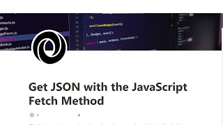 4  Get JSON with the JavaScript fetch method  JSON APIs and AJAX  freeCodeCamp Tutorial [upl. by Harras273]