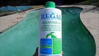 Kill Algae using Regal Algaecide 60 Polyquat [upl. by Aracat]