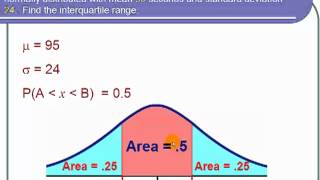 Finding the IQR Under the Normal Curve [upl. by Maice]