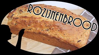 Rozijnenbrood  Krentenbrood  recept en ingrediënten [upl. by Millda875]