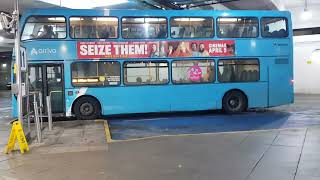 Bus Spotting in Aylesbury Arriva Optare Olympus B9TL 4104 YJ08 EEB Route X6 to Milton Keynes Pt1 [upl. by Lindly]