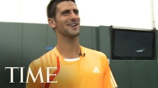 Novak Djokovic Impersonates John McEnroe  TIME [upl. by Etem]