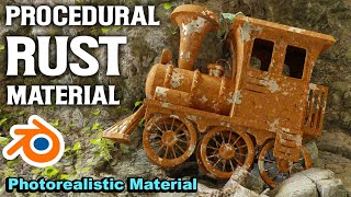 How to make Realistic Procedural Rusty Metal In Blender  blender tutorial [upl. by Einnaf]