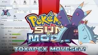 Toxapex Moveset Guide How to use Toxapex Pokemon Sun and Moon w PokeaimMD [upl. by Hajed]