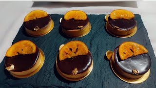 تارتولات كريمة البرتقال و الشوكولا 🍊🍫 tartelette orange chocolat mgateau [upl. by Latihs]