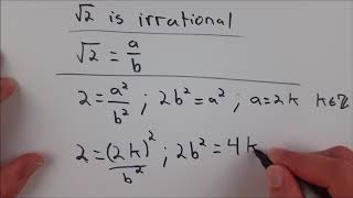 Proof Square Root of 2 is Irrational [upl. by Biamonte982]