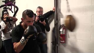 David Lemieux on the SPEED BAG  LEMIEUX V SAUNDERS [upl. by Sivie]