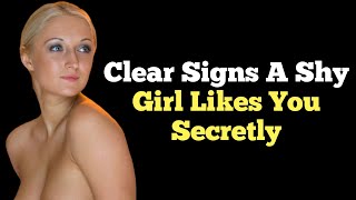 Clear Signs A Shy Girl Likes You Secretly  Dark Psychology  Psychology [upl. by Seabrook]