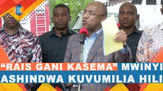 RAIS MWINYI ACHUKIZWA NA KAULI HII AVUNJA UKIMYA quotRAIS GANI KASEMA  KINANIKERA KULIKO VYOTE [upl. by Hillyer]