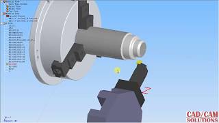 Basic CNC Programming  Step turning G71 SSCNC SIMULATION 1 [upl. by Sitruc636]