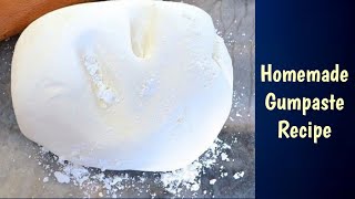 Gum Paste Recipe in Urdu  Baking with Amna [upl. by Nauqit92]