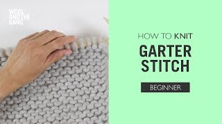 How to knit Garter Stitch [upl. by Azrim]