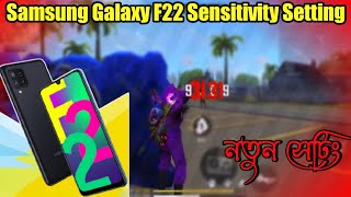 Samsung Galaxy F22 Free Fire Sensitivity Setting [upl. by Koser26]