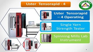 Spinning Lab Test RKM Yarn RKM Single Yarn amp Lea Strength Uster Tensorapid 4 UTR4 Textile Pak [upl. by Aihgn994]