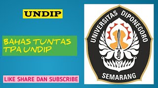 SEPERTI INI SOAL UJIAN MANDIRI TPA UNDIP 2022 [upl. by Atnovart816]