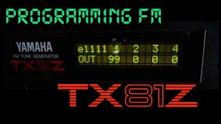 Yamaha TX81Z Synthesizer  Getting Started Programming FM [upl. by Zetnom]