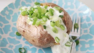 OFENKARTOFFELN MIT SOUR CREAM DIP selber machen  EINFACH amp LECKER  BACKKARTOFFELN  kochen [upl. by Prissy]