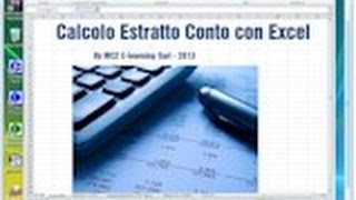 Estratto Conto Bancario con Excel [upl. by Ahtabat]