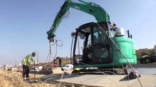 Kobelco SK 75 SR met ingebouwde vacuüminstallatie [upl. by Coralie366]