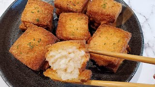 Fried Shrimp Toast  Snack Ideas EASY Recipe [upl. by Caldwell]