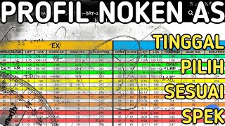 TABEL UKURAN NOKEN AS MOTOR BALAP [upl. by Anailuy]