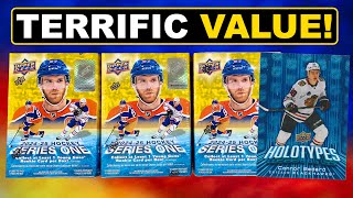 Opening 3 202425 Upper Deck Series 1 Hockey Retail Blaster Boxes [upl. by Yoreel]