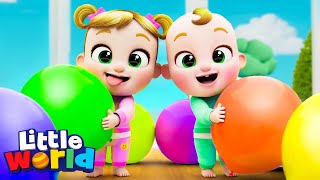 Balloon Song  Kids Songs amp Nursery Rhymes by Little World [upl. by Paulsen]