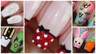 IDEIAS UNHAS DECORADAS 16  PASSO A PASSO  TRUQUES FACEIS DE FAZER  TENDENCIAS TUTORIAL UNHAS [upl. by Aicen]