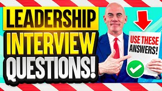 LEADERSHIP INTERVIEW QUESTIONS amp ANSWERS How to PREPARE for a Leadership amp Management Interview [upl. by Sophi]