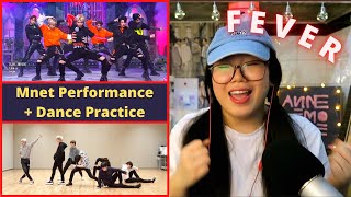 ENHYPEN FEVER Live Performance  Dance Practice  REACTION  They just getting better and better 😍 [upl. by Calvo]