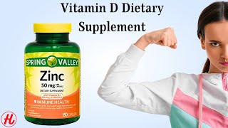 Spring Valley Zinc Capsules with Vitamin D Dietary Supplement  is Supplement Good For Your Health [upl. by Mapel]