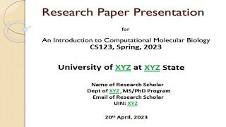 Paper Presentation [upl. by Nosimaj]