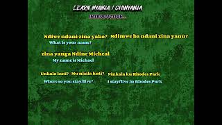 LEARN NYANJA Part 1 [upl. by Nagaet]